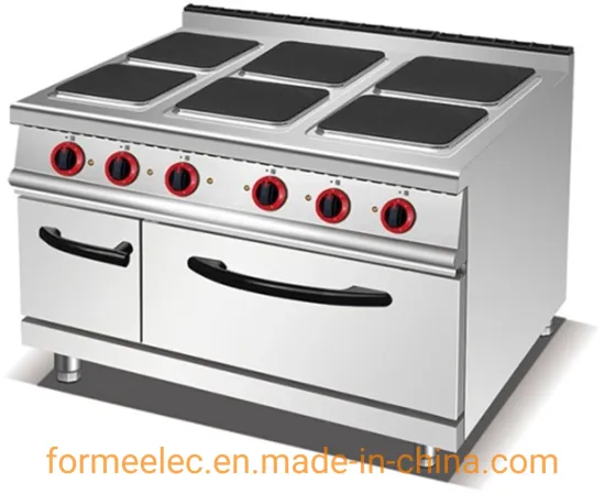 Electric Combination Oven 6-Hot Plate Electric Range with Electric Oven
