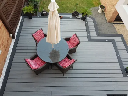 Wood Plastic Composite Deck WPC Solid Engineered Floor 137*23mm XFD062