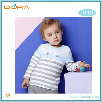 T-shirt Pure Cotton Striped Long-sleeved Blouse