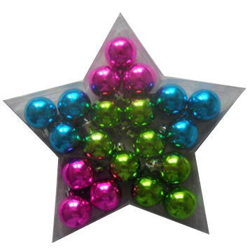 Christmas Colorful Ball, Made of Plastic