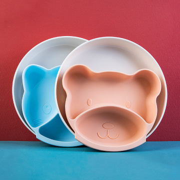 Bol d&#39;aspiration assiette de silicone bébé lavable