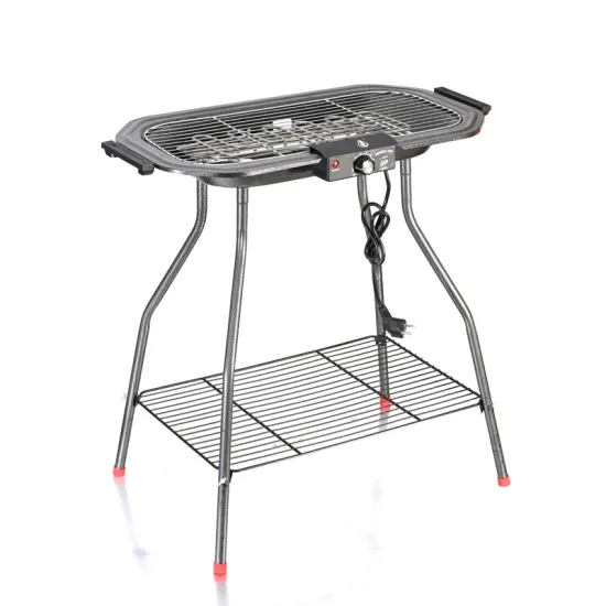 Wholesale 2022 Portable BBQ Electric Grill Adjustable Height Folding Electric Barbecue Grill