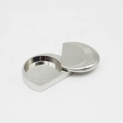Custom Magnetic Refill Compact Metal Containers for Makeup and Perfume