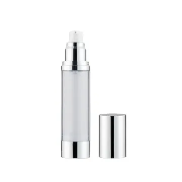 30ml Silver Plastic Vacuum Bottle - Cosmetic Packaging & Skin Care Container