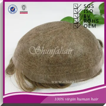 hair wigs for men,hair replacement without skin,full welded mono base toupee