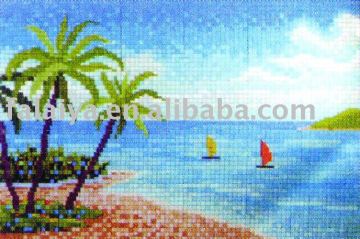 China Mosaic Swimming pool Mosaic tile Crystal Glass Mosaic Pattern MF
