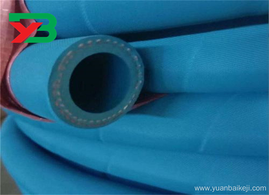 Cloth clamped steam rubber hose