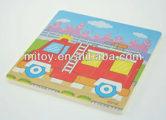 wooden jigsaw puzzle truck toys for boys