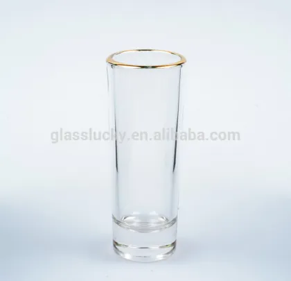Glass shot glass rainbow cup