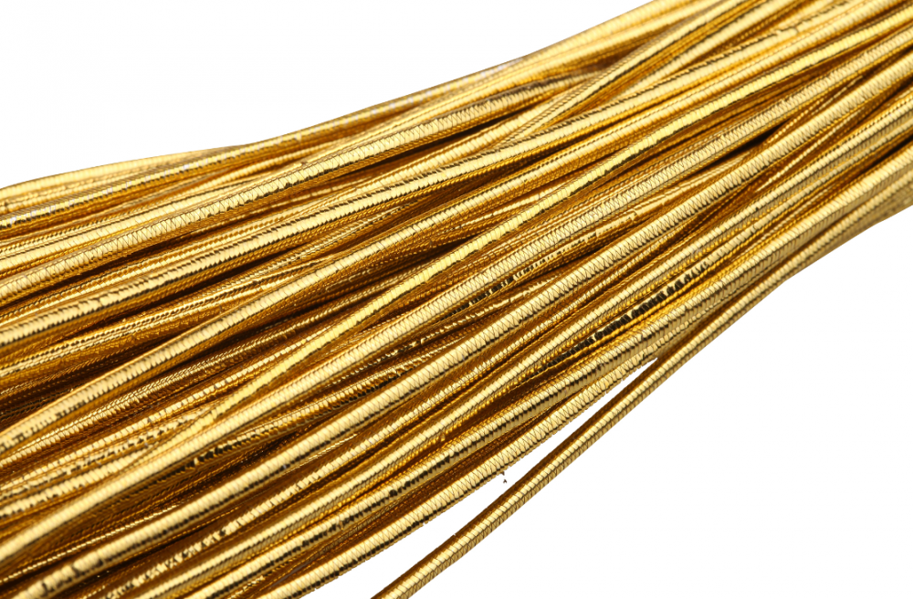 Online Sell The Gold Metallic Elastic Cord