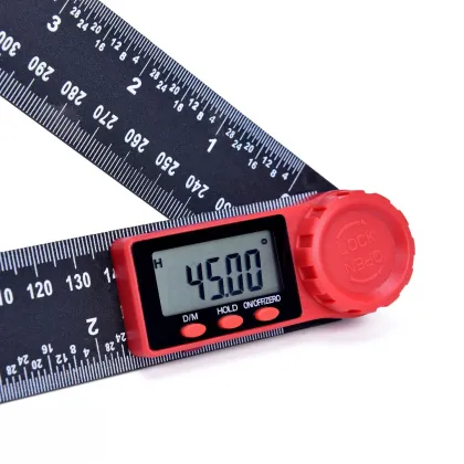Digital Protractor 200mm 360 Degree Angle Ruler Spirit Level