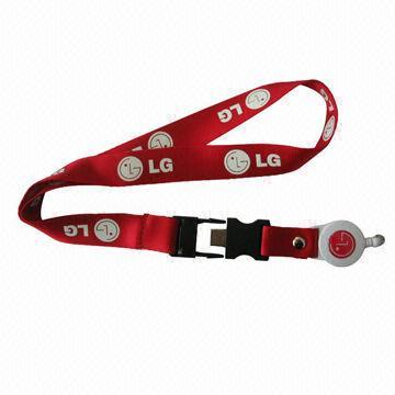 USB polyester lanyard, allows you to easily transport date without having to transport your computer