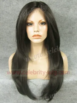 Long Natural Skin Top Synthetic Lace Front Wig Angelina Jolie Style