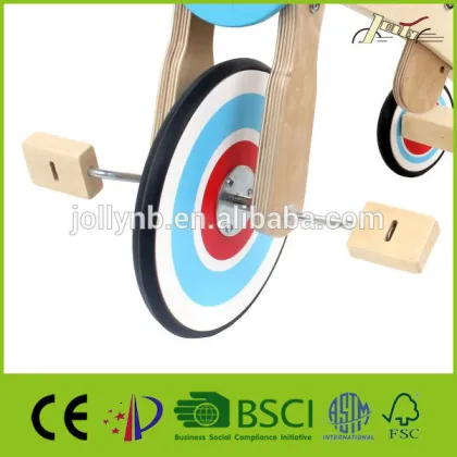 Cute Kids Wooden Ting Trikes for Child Walking Toy