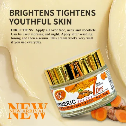 50G Super Whitening Turmeric Face Cream for Skin Brightening and Spot Removal