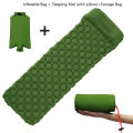 Inflatable Camping Sleeping Pad With Pillow