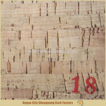 Hot sale top quality best price adhesive cork fabric sticker