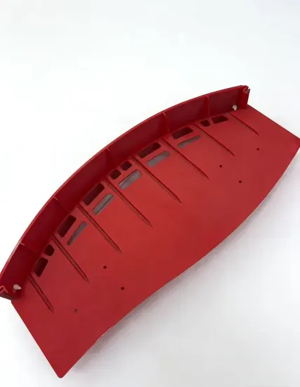 Red Plastic Automotive Trim Panel Mold Design