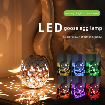 RGB Rechargeable LED Goose Egg Tumbler Night Light