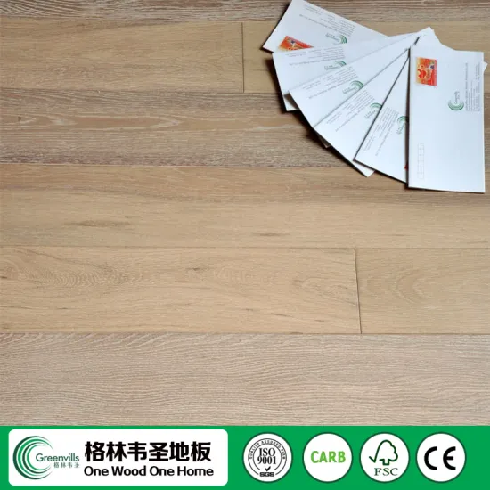 cheap smoked brushed parquet wood flooring