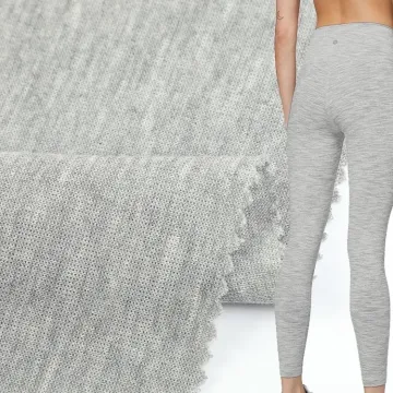 Interlock Melange Poly Spandex ไม่มีผ้าถักสแปนเด็กซ์