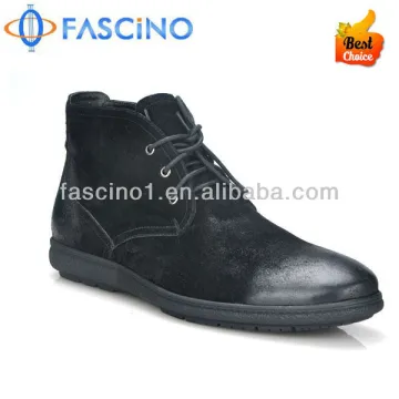 Fashion Brand Italy leather men ankle boots