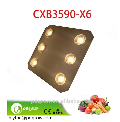 COB LED Grow Light Panel white Spectrum 600W with 6pcs CXB3590 or CXA3070 3500K and Meanwell drivers and IDeal Bracket