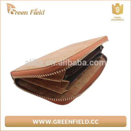 Eco-friendly cork wallet nature wood cork wallet