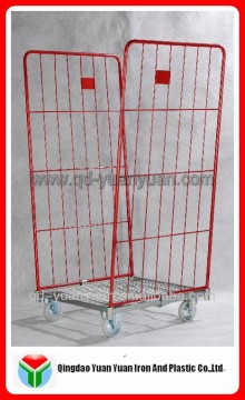 2 sided foldable roll container/hand trolley