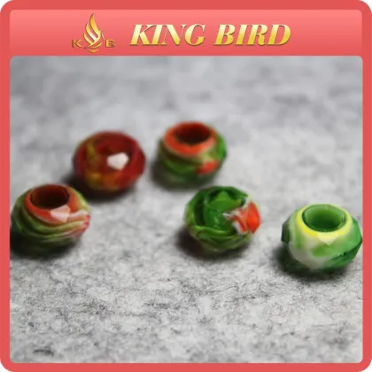 Charm murano mixed color millefiori glass beads