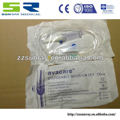 sterile disposable infusion set and flow regulator