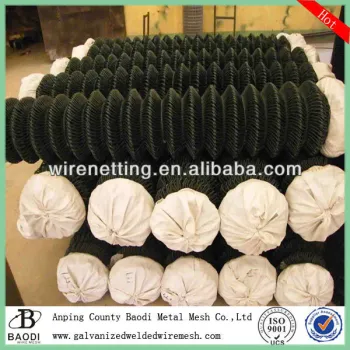 vinyl anti-climb 2" black galvanized chain link fence