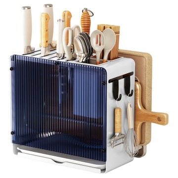Wall-Mounted Multifunctional Kitchen Knife and Chopstick Storage Rack