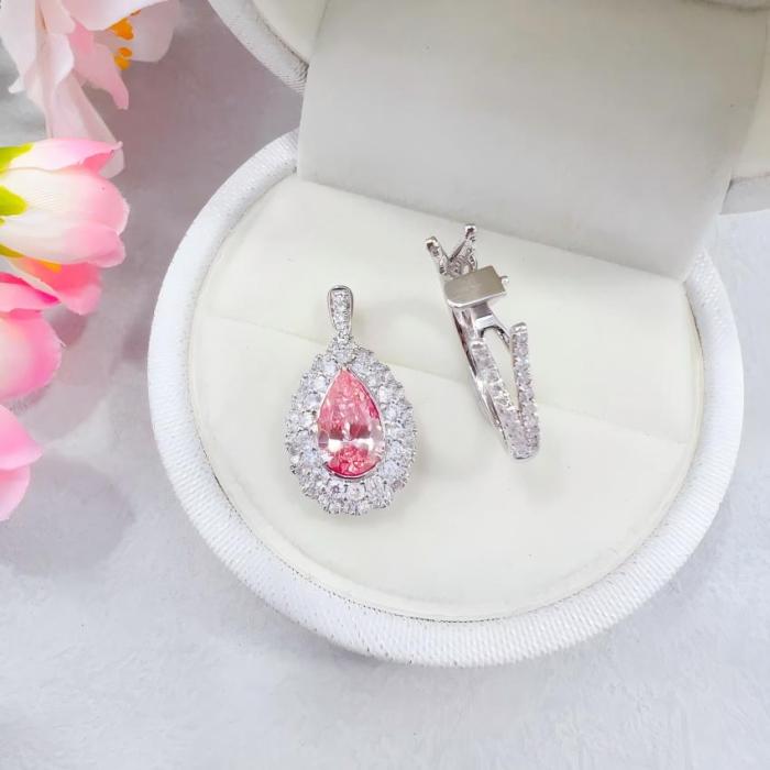 1.01ct الكمثرى الوردي مختبر الماس Y-سبليت للتحويل الدائري