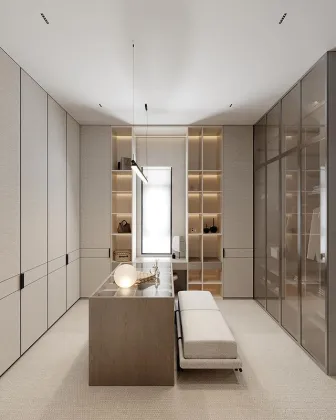Tall Custom Modular Storage Closet: Large Walk-In Closet Solutions