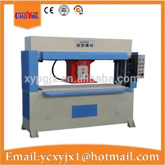 25T precision four column hydraulic traveling head shoe sole cutting machine