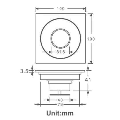 HIDEEP Bathroom Anti-odor Floor Drain