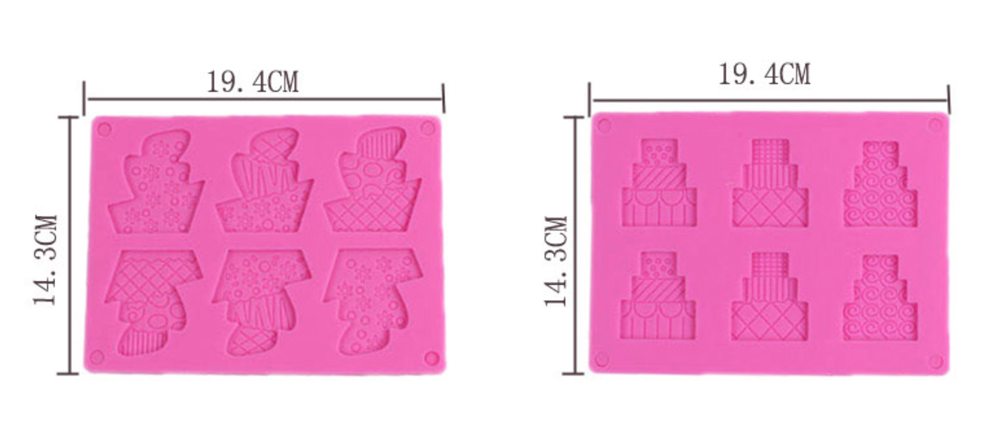 Cake Shape Fondant Chocolate Silicone Mould01