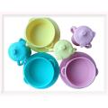 Children's Silicone tableware anti scald and heat insulation