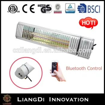 Wall Mounted Infrared Patio Heater w/Bluetooth Control