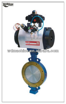 Pneumatic Operated Butterfly Valve / Wafer Butterfly Valve