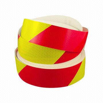 Reflective Rt80 Diagonal Prestriped Reflective Barricade Tape Of High Intensity Grade ...