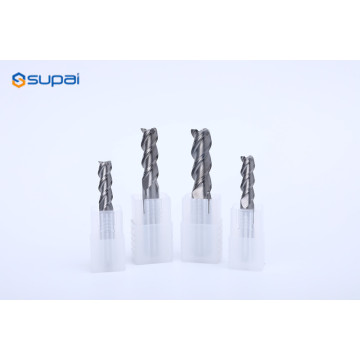 Solid Carbide End Mill สำหรับการตกแต่งในอลูมิเนียม