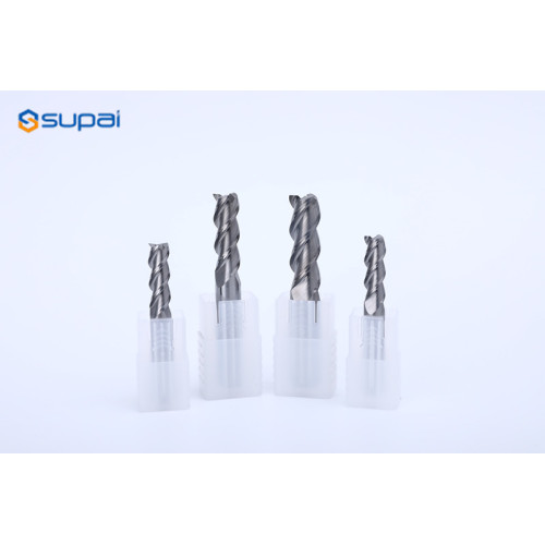 Solid carbide end mill for finishing in Aluminum