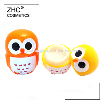 CC36036 2016 Hot selling Non-toxic wholesale cute animal owl shaped lipgloss for kids