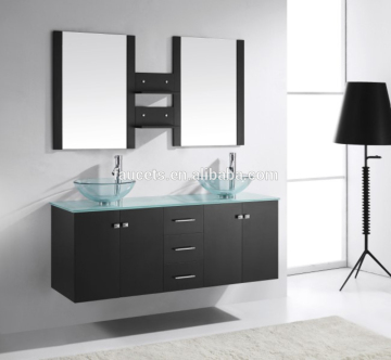 Double Glass Sink Bathroom Furniture