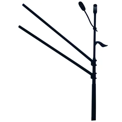 Cantilever Traffic Pole with Davit and Extension Arm