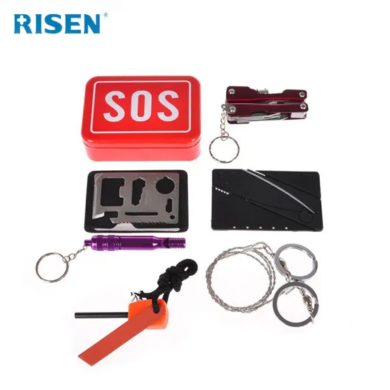 hot sell small red tin survival kit tool gear