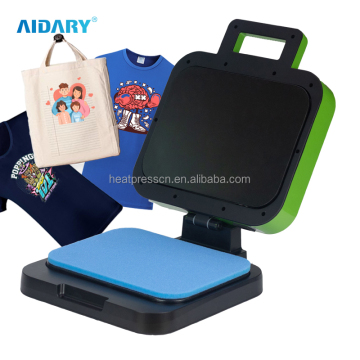 Portable Polo Shirt Heat Press Printing Machine with Digital Controller - Aidary CE Certified Flatbed Printer