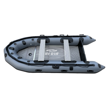 PVC Fabric 3.8m Aluminum Inflatable Rowing Boat for Fishing